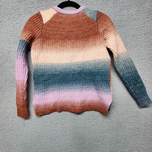 MADEWELL Women's XXS Space Dyed Sorbet Wool Alpaca Button-Shoulder Sweater - Picture 10 of 10